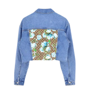 GG Floral Denim Jacket