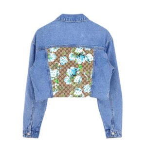 GG Floral Denim Jacket
