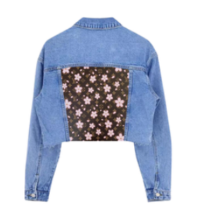 LV Floral Denim Jacket