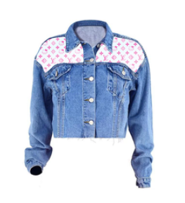 LV Hello Kitty Denim Jacket Front Style