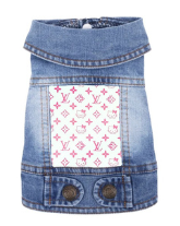 LV Pink & White Pet Denim