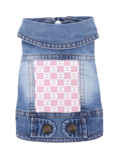 CC Pink & White Pet Denim