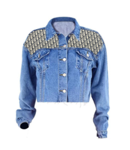 DD Black Denim Jacket Front Style