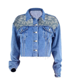 CC Blue Denim Jacket Front Style