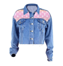 LV Multi Colour Denim Jacket Front Style
