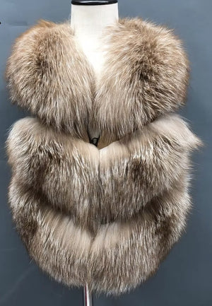 Kids Unisex Fox Fur Vest