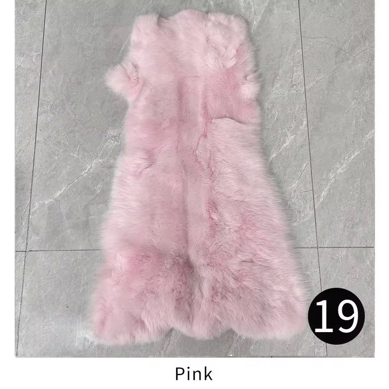 Kids Unisex Fox Fur Vest